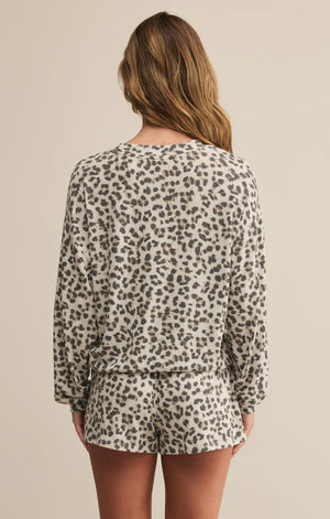 Z SUPPLY Women's Top Z Supply Luxe Leopard Long Sleeve Top