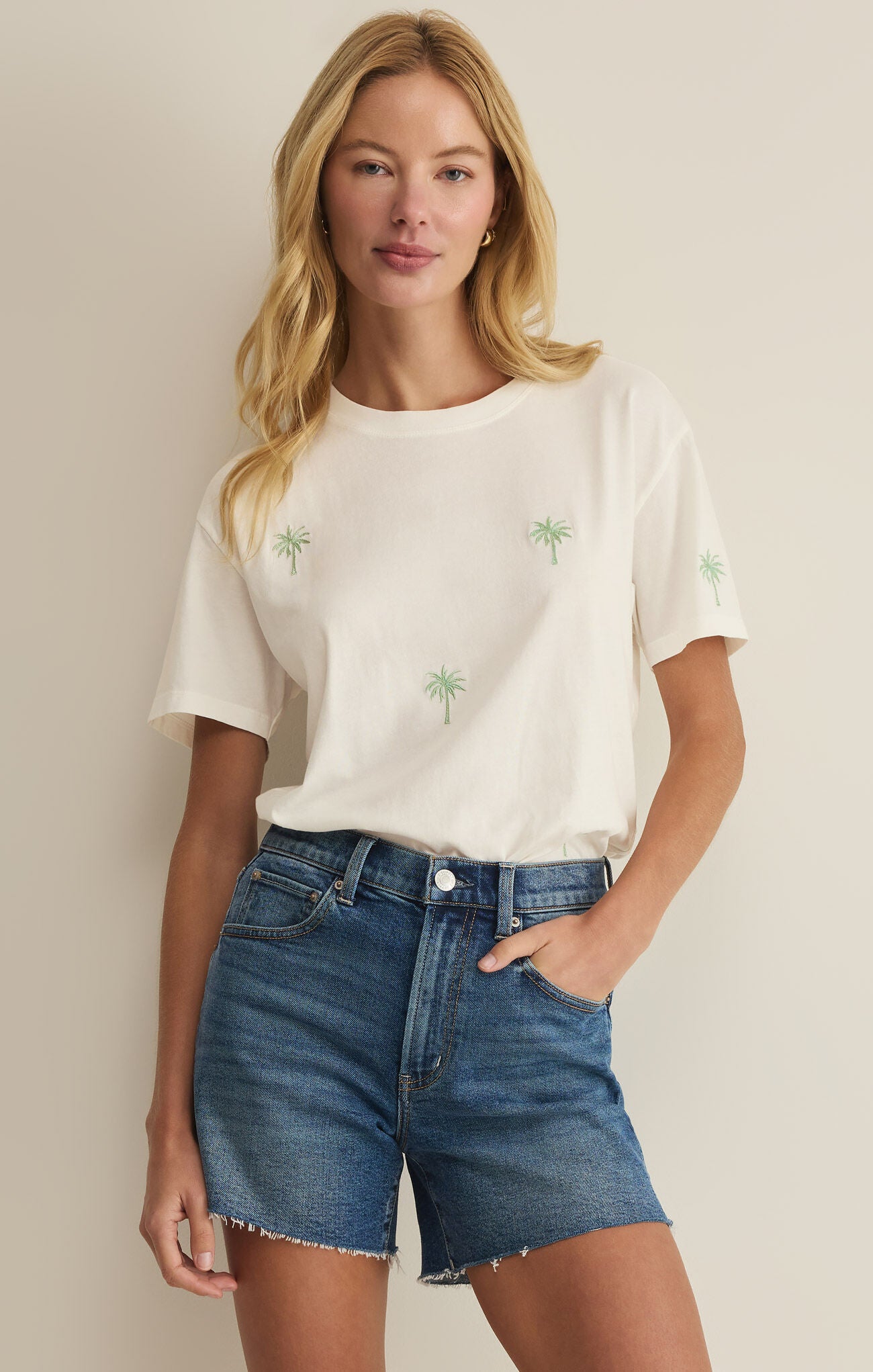 Z SUPPLY Women's Top Z Supply Palms Boyfriend Tee