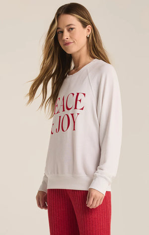 Z SUPPLY Women's Top Z Supply Peace And Joy Cloud Knit Top || David's Clothing