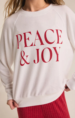 Z SUPPLY Women's Top Z Supply Peace And Joy Cloud Knit Top || David's Clothing