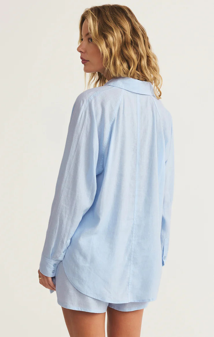 Z SUPPLY Women's Top Z Supply Perfect Linen Top || David's Clothing