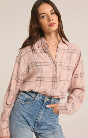 Z SUPPLY Women's Top Z Supply River Plaid Button Up || David's Clothing