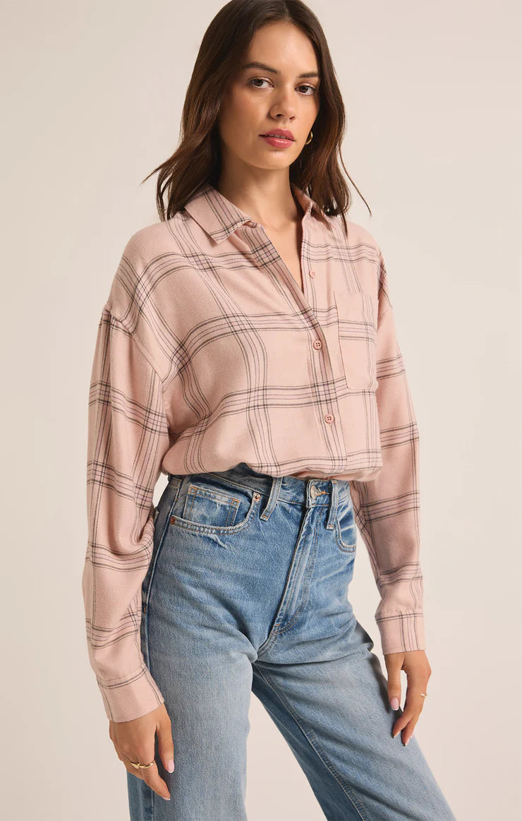 Z SUPPLY Women's Top Z Supply River Plaid Button Up || David's Clothing