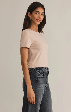 Z SUPPLY Women's Top Z Supply Second Skin Cropped Tee || David's Clothing