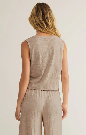 Z SUPPLY Women's Top Z Supply Sloane Textured Slub Top || David's Clothing