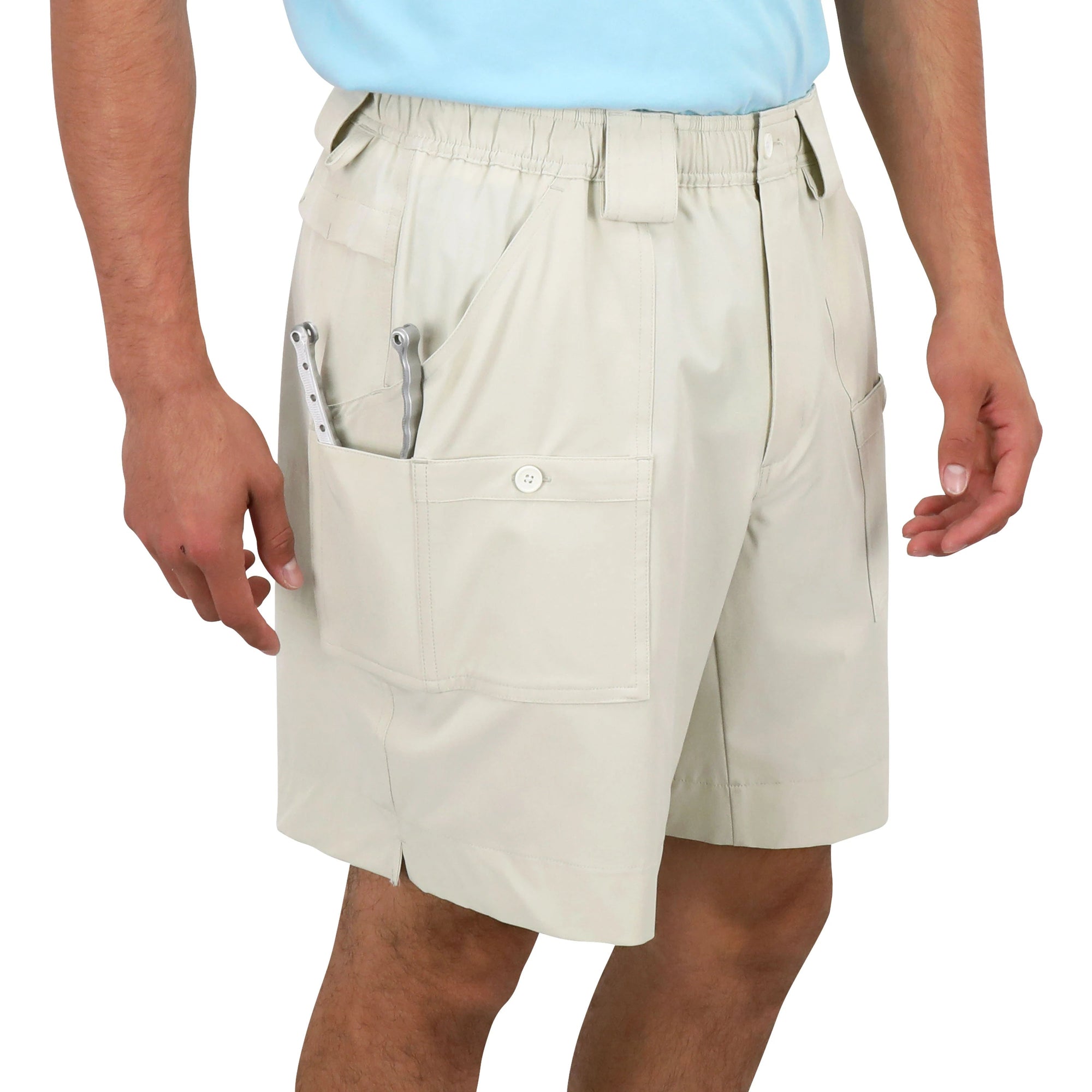 AFTCO MFG Men's Shorts Aftco Long The Original Fishing Short Stretch || David's Clothing