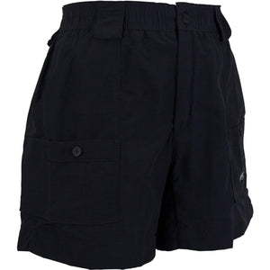 AFTCO MFG Men's Shorts Aftco Original Fishing Shorts -Black || David's Clothing
