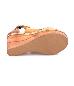 BED STU Women's Shoes Bedstu Princess Wood Platform Wedge || David's Clothing