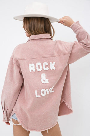 BLUE BUTTERCUP Women Jackets ROSE / S Garment Patchwork Twill Jacket || David's Clothing 22163J