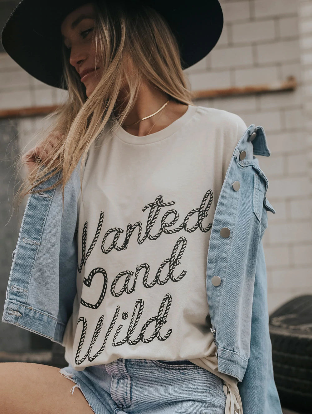 CHARLIE SOUTHERN Women's Tees Charlie Southern Wanted And Wild Tee || David's Clothing