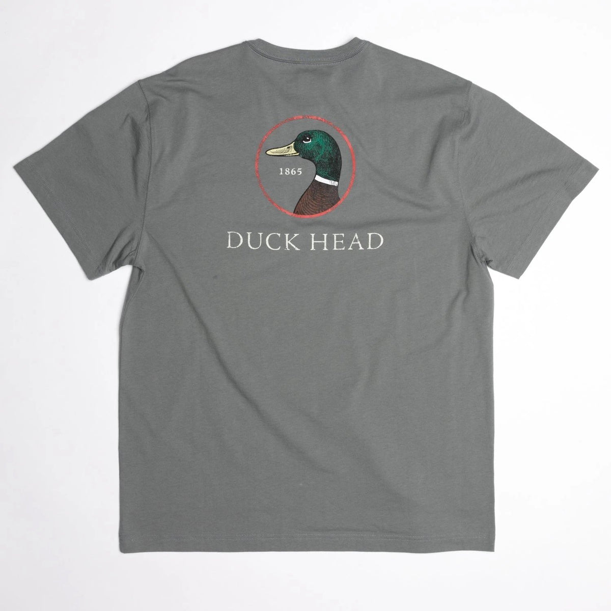 DUCK HEAD Men's Tees HEATHER GREY / S Duck Head Logo Short Sleeve T-Shirt || David's Clothing D21019083
