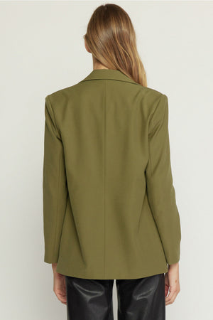 ENTRO INC Women Jackets Button Front Blazer || David's Clothing