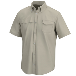 HUK FISHING Men's Sport Shirt KHAKI / M Huk Tide Point Short Sleeve || David's Clothing H1500171250