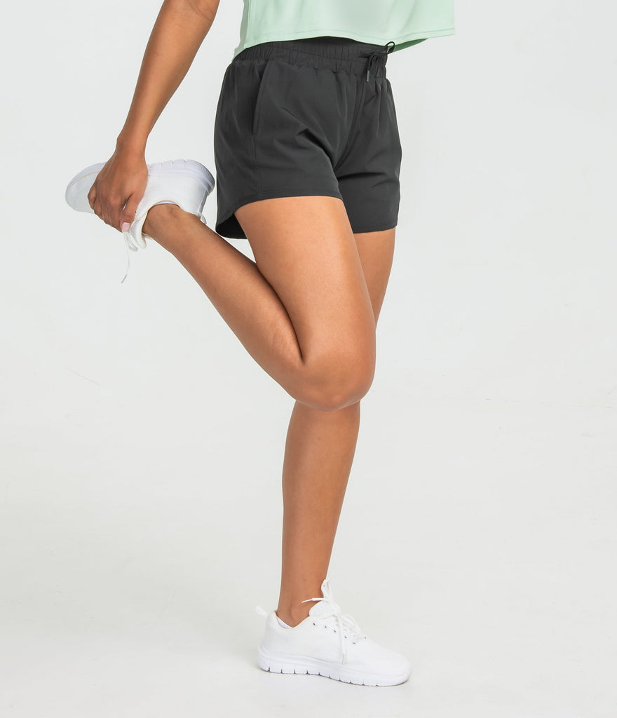 SOUTHERN SHIRT CO. Women's Shorts BLACK / XS Southern Shirt Womens Lined Hybrid Shorts || David's Clothing 2H009-1338