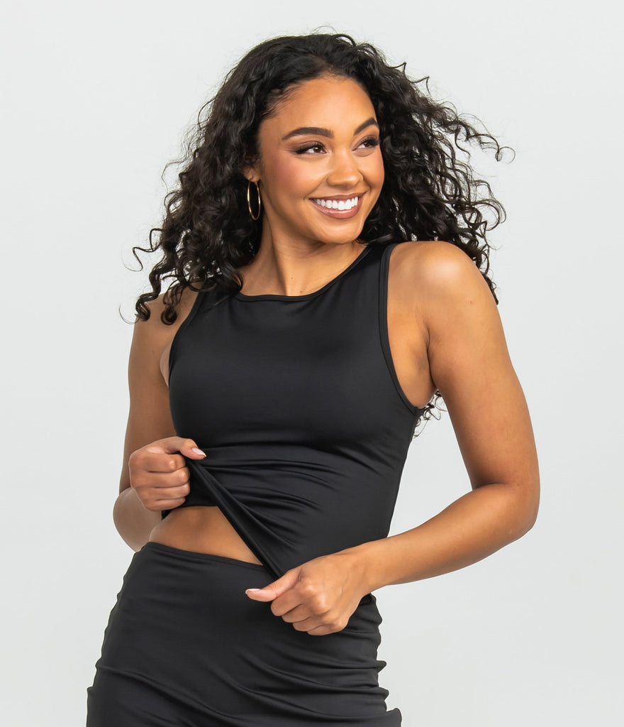 SOUTHERN SHIRT CO. Women's Top DEEP SPACE / XS Southern Shirt On A Boatneck Performance Tank || David's Clothing 2G024-1338
