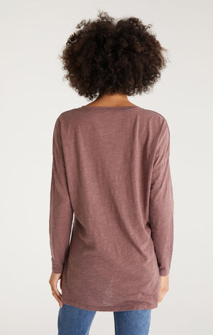Z SUPPLY Women's Top Z Supply Super Chill Long Sleeve Tee || David's Clothing