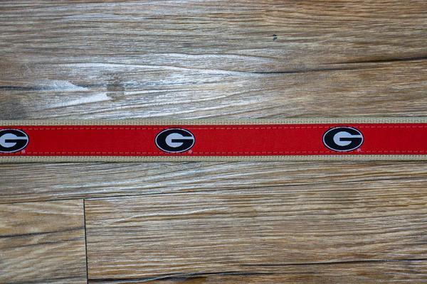 Zeppro University of Georgia Ribbon Belt - Red